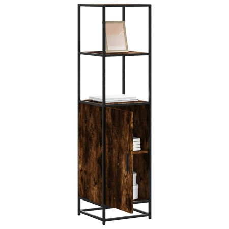 Aparador alto madera de ingeniería y metal 35,5x35x139 cm von , Sideboards - Ref: Foro24-849046, Preis: 75,29 €, Rabatt: %