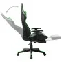 Gaming-Stuhl mit Fußstütze aus schwarzem und grünem Kunstleder von vidaXL, Gaming-Stühle - Ref: Foro24-20513, Preis: 181,85 €...