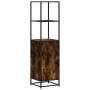 Aparador alto madera de ingeniería y metal 35,5x35x139 cm von , Sideboards - Ref: Foro24-849046, Preis: 75,29 €, Rabatt: %