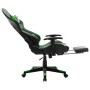 Gaming-Stuhl mit Fußstütze aus schwarzem und grünem Kunstleder von vidaXL, Gaming-Stühle - Ref: Foro24-20513, Preis: 188,03 €...