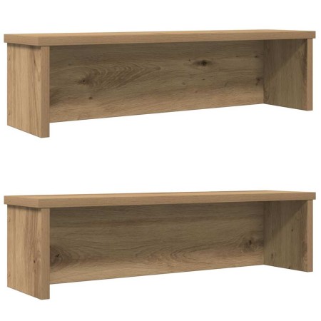 Estantes de cocina apilables 2 uds roble artesanal 50x15x16 cm von , Behälter für Küchenutensilien - Ref: Foro24-860498, Prei...