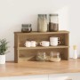 Estantes de cocina apilables 2 uds roble artesanal 50x15x16 cm von , Behälter für Küchenutensilien - Ref: Foro24-860498, Prei...