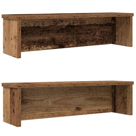 Estantes de cocina apilables 2 uds madera vieja 60x15x16 cm von , Behälter für Küchenutensilien - Ref: Foro24-860514, Preis: ...