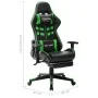 Gaming-Stuhl mit Fußstütze aus schwarzem und grünem Kunstleder von vidaXL, Gaming-Stühle - Ref: Foro24-20513, Preis: 181,85 €...