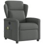 Sillón de masaje reclinable de tela gris oscuro by , Armchairs - Ref: Foro24-4015587, Price: 208,76 €, Discount: %