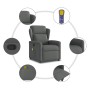 Sillón de masaje reclinable de tela gris oscuro by , Armchairs - Ref: Foro24-4015587, Price: 208,76 €, Discount: %