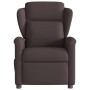 Sillón de masaje reclinable de tela marrón oscuro by , Armchairs - Ref: Foro24-4015591, Price: 204,49 €, Discount: %