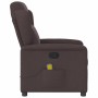 Sillón de masaje reclinable de tela marrón oscuro by , Armchairs - Ref: Foro24-4015591, Price: 204,49 €, Discount: %