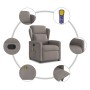 Sillón de masaje reclinable de tela gris taupé von , Sessel - Ref: Foro24-4015593, Preis: 206,95 €, Rabatt: %