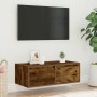 Mueble de TV con luces LED roble ahumado 75x35,5x25 cm von , TV-Möbel - Ref: Foro24-860233, Preis: 71,62 €, Rabatt: %