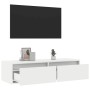 Mueble de TV con luces LED blanco 100X35,5x25 cm von , TV-Möbel - Ref: Foro24-860238, Preis: 80,39 €, Rabatt: %