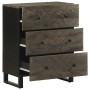 Aparadores 2 uds. madera maciza de mango negro 60x33x75 cm by , Lockers and storage cabinets - Ref: Foro24-3309998, Price: 23...