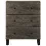 Aparadores 2 uds. madera maciza de mango negro 60x33x75 cm by , Lockers and storage cabinets - Ref: Foro24-3309998, Price: 23...