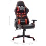 Schwarzer und roter Gaming-Stuhl aus Kunstleder von vidaXL, Gaming-Stühle - Ref: Foro24-20503, Preis: 145,55 €, Rabatt: %