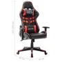 Schwarzer und roter Gaming-Stuhl aus Kunstleder von vidaXL, Gaming-Stühle - Ref: Foro24-20503, Preis: 143,74 €, Rabatt: %