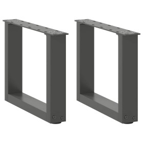 Patas de mesa centro forma U 2uds acero antracita 30x(30-31) cm de , Patas para mesas - Ref: Foro24-4013130, Precio: 43,21 €,...