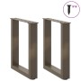 Patas para mesa de centro en forma de U 2 uds antracita acero by , Table legs - Ref: Foro24-4013151, Price: 48,16 €, Discount: %