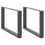 Patas para mesa de centro en forma de U 2 uds antracita acero by , Table legs - Ref: Foro24-4013166, Price: 69,08 €, Discount: %