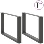 Patas para mesa de centro en forma de U 2 uds antracita acero by , Table legs - Ref: Foro24-4013166, Price: 69,08 €, Discount: %