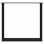 Patas para mesa centro forma U 3 uds acero negro 90x(72-73) cm by , Table legs - Ref: Foro24-4013208, Price: 112,11 €, Discou...