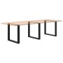 Patas para mesa centro forma U 3 uds acero negro 90x(72-73) cm by , Table legs - Ref: Foro24-4013208, Price: 112,11 €, Discou...