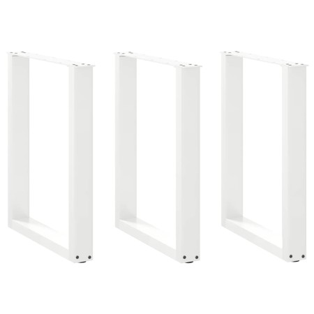 Patas para mesa centro forma U 3 uds blanco 70x(72-73) cm acero by , Table legs - Ref: Foro24-4013201, Price: 122,55 €, Disco...