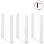 Patas para mesa centro forma U 3 uds blanco 70x(72-73) cm acero by , Table legs - Ref: Foro24-4013201, Price: 122,55 €, Disco...