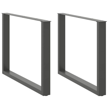 Patas para mesa comedor forma U 2uds antracita 100x(72-73) cm de , Patas para mesas - Ref: Foro24-4013198, Precio: 106,69 €, ...