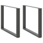 Patas para mesa comedor forma U 2uds antracita 100x(72-73) cm de , Patas para mesas - Ref: Foro24-4013198, Precio: 106,69 €, ...
