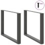 Patas para mesa comedor forma U 2uds antracita 100x(72-73) cm de , Patas para mesas - Ref: Foro24-4013198, Precio: 106,69 €, ...