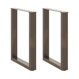 Patas mesa centro forma U 2uds acero natural 70x(72-73)cm acero by , Table legs - Ref: Foro24-4013187, Price: 84,13 €, Discou...