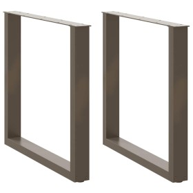 Patas mesa centro forma U 2uds acero natural 80x(72-73)cm acero de , Patas para mesas - Ref: Foro24-4013191, Precio: 88,34 €,...