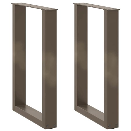 Patas para mesa comedor forma U 2uds acero natural 50x(72-73)cm de , Patas para mesas - Ref: Foro24-4013179, Precio: 83,02 €,...
