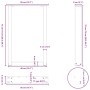 Patas para mesa comedor forma U 2uds acero natural 50x(72-73)cm de , Patas para mesas - Ref: Foro24-4013179, Precio: 83,02 €,...