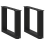 Patas de mesa de centro forma U 2uds acero negro 40x(30-31) cm von , Tischbeine - Ref: Foro24-4013132, Preis: 63,75 €, Rabatt: %