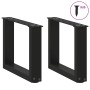 Patas de mesa de centro forma U 2uds acero negro 40x(30-31) cm von , Tischbeine - Ref: Foro24-4013132, Preis: 63,75 €, Rabatt: %