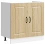 Mueble bajo para fregadero Kalmar roble sonoma 80x46x81,5 cm von , Küchenschränke - Ref: Foro24-853450, Preis: 72,61 €, Rabat...