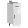 Mueble bajo cocina Kalmar madera ingeniería blanca alto brillo by , Kitchen cabinets - Ref: Foro24-853459, Price: 71,28 €, Di...