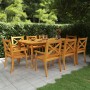 Garten-Essgruppe 9-teilig aus massivem Akazienholz von vidaXL, Gartensets - Ref: Foro24-3058006, Preis: 896,33 €, Rabatt: %