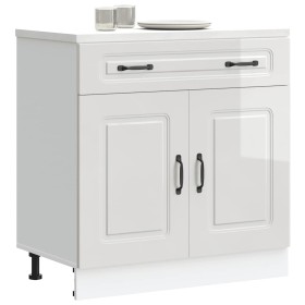Mueble bajo cocina Kalmar madera ingeniería blanca alto brillo von , Küchenschränke - Ref: Foro24-853499, Preis: 110,30 €, Ra...