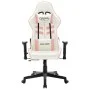 Weißer und rosafarbener Gaming-Stuhl aus Kunstleder von vidaXL, Gaming-Stühle - Ref: Foro24-20534, Preis: 172,05 €, Rabatt: %
