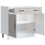 Mueble bajo de cocina Kalmar gris sonoma madera de ingeniería de , Armarios de cocina - Ref: Foro24-853503, Precio: 103,61 €,...
