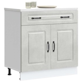 Mueble bajo de cocina Kalmar madera de ingeniería gris hormigón von , Küchenschränke - Ref: Foro24-853501, Preis: 96,63 €, Ra...