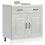 Mueble bajo de cocina Kalmar madera de ingeniería gris hormigón