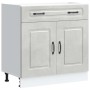 Mueble bajo de cocina Kalmar madera de ingeniería gris hormigón von , Küchenschränke - Ref: Foro24-853501, Preis: 96,63 €, Ra...