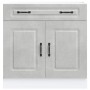 Mueble bajo de cocina Kalmar madera de ingeniería gris hormigón von , Küchenschränke - Ref: Foro24-853501, Preis: 96,63 €, Ra...