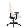 Silla de gaming de cuero sintético blanco y rosa de vidaXL, Sillones para videojuegos - Ref: Foro24-20534, Precio: 174,72 €, ...