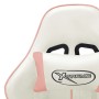 Silla de gaming de cuero sintético blanco y rosa de vidaXL, Sillones para videojuegos - Ref: Foro24-20534, Precio: 174,72 €, ...