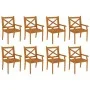 Garten-Essgruppe 9-teilig aus massivem Akazienholz von vidaXL, Gartensets - Ref: Foro24-3058006, Preis: 883,98 €, Rabatt: %