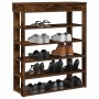 Mueble zapatero madera de ingeniería roble ahumado 80x30x98 cm by , Shoe racks and shoe organizers - Ref: Foro24-859936, Pric...
